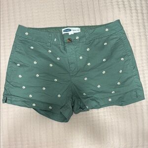 Old Navy Green Floral Women Shorts